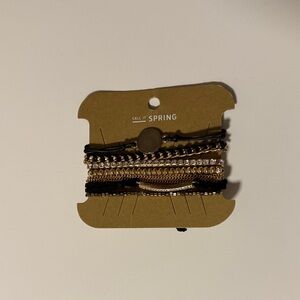 Call It Spring Elegant Gold and Black Bracelet Collection